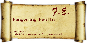 Fenyvessy Evelin névjegykártya